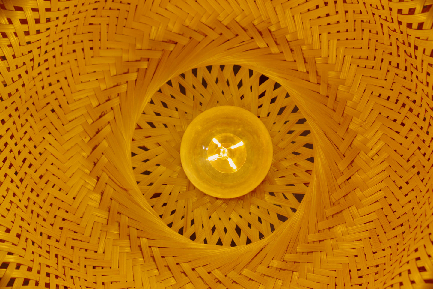 The Basketweave Glow Pendant