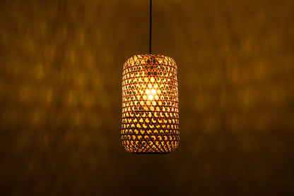 Halo Cylinder– Handcrafted Cylindrical Bamboo Lamp