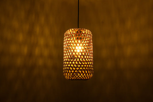 Halo Cylinder– Handcrafted Cylindrical Bamboo Lamp