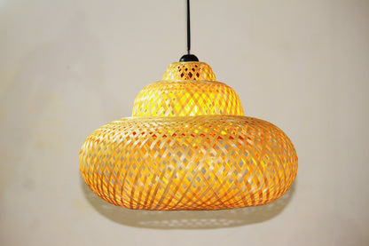 Round Harmony Lamp - Bamboo Hanging Lamp